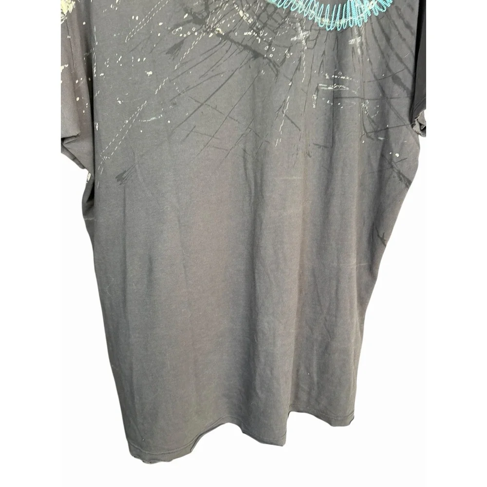 Monarchy Los Angeles Men's XL Graphic T-Shirt Black‎ Distressed Abstract Grunge - Picture 7 of 9